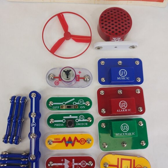 Elenco Snap Circuits Jr. SC-100 Electronic Exploration Kit Complete Clean NO Box - Picture 3 of 8